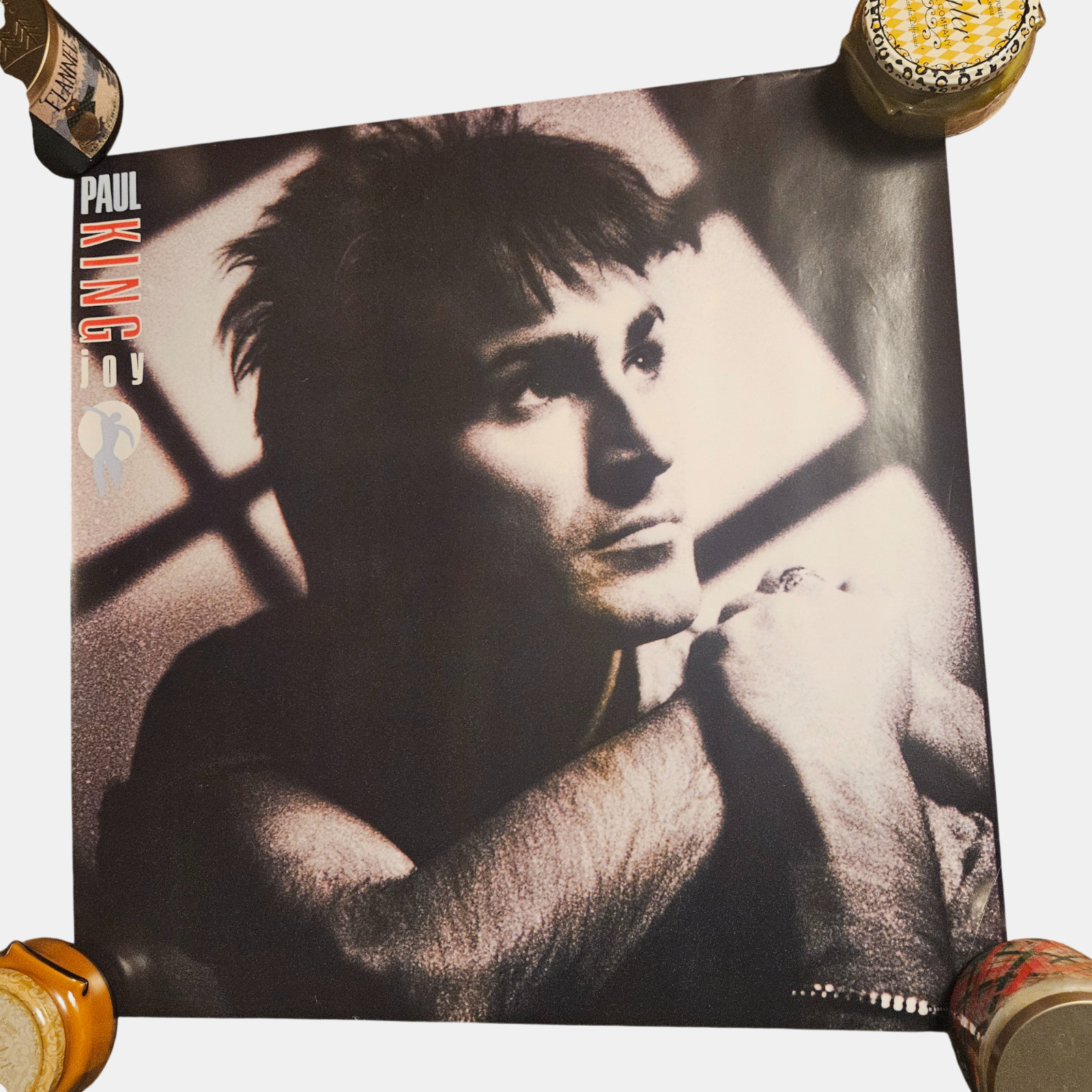 Paul King Joy 23×23 Vintage Album Promo Poster Display 1987 CBS Records Pop Rock