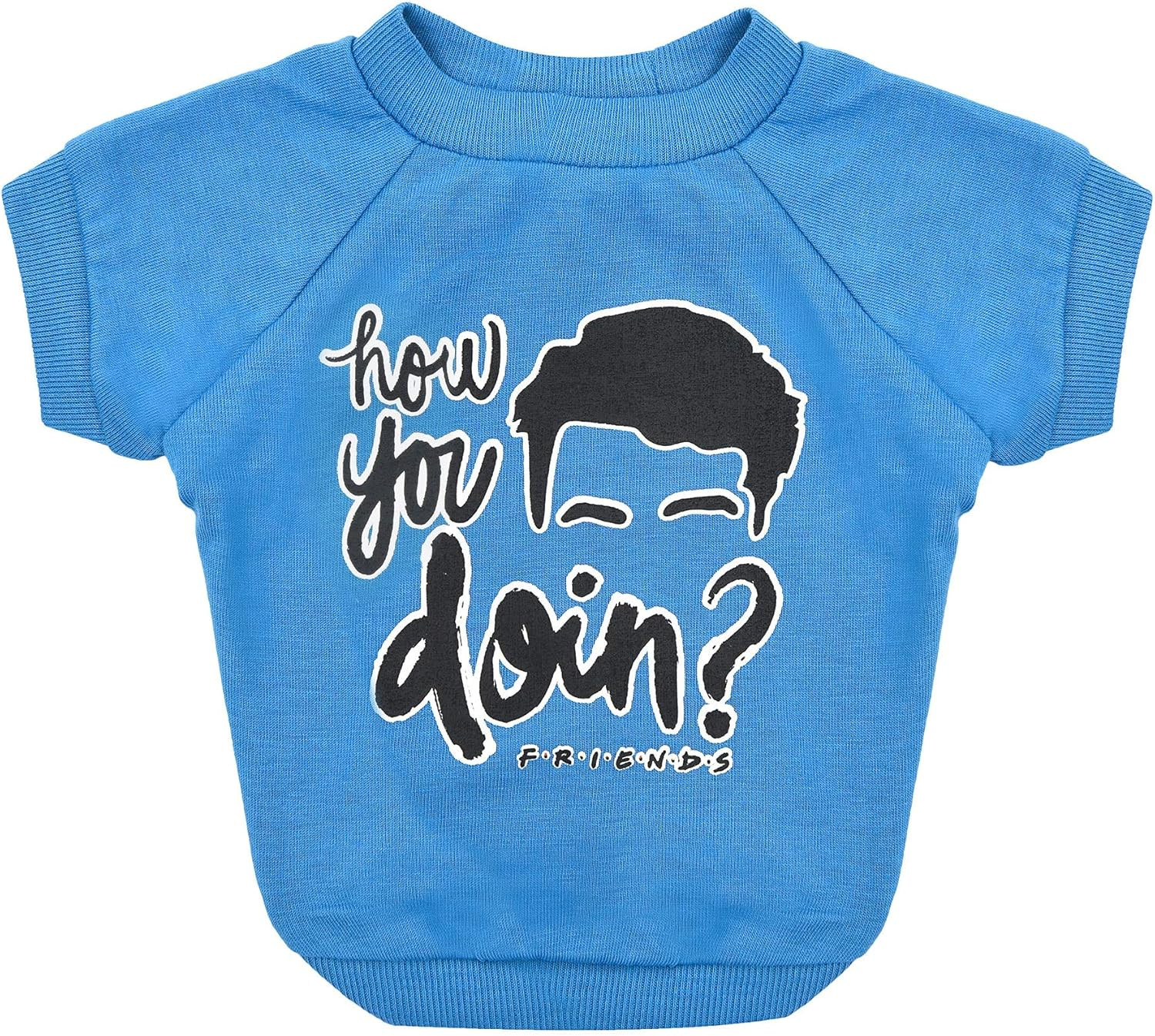 How You Doin’ Dog T-Shirt in Blue | Soft, Machine Washable Sweatshirt, Light Wei