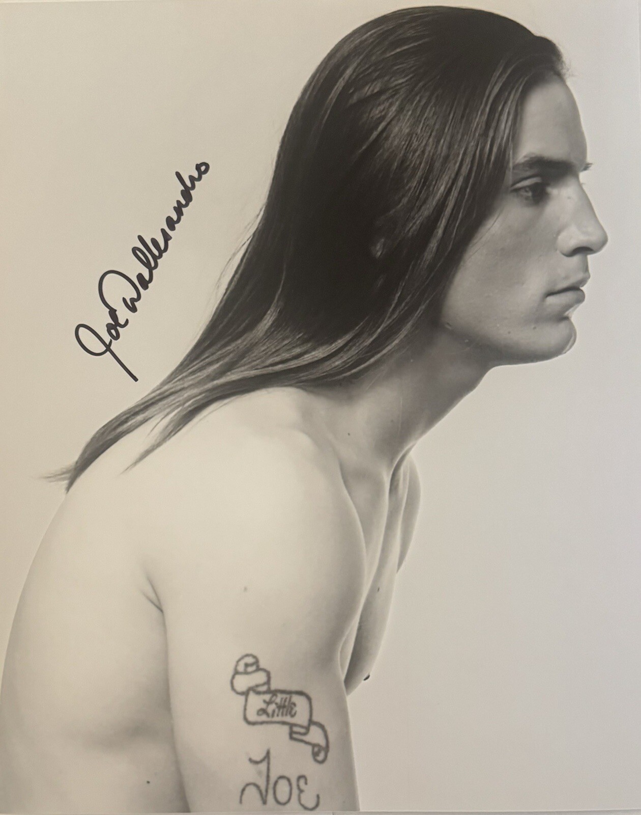 Joe Dallesandro signed Autographed 8×10 Photo Sexy Andy Warhol In Silver