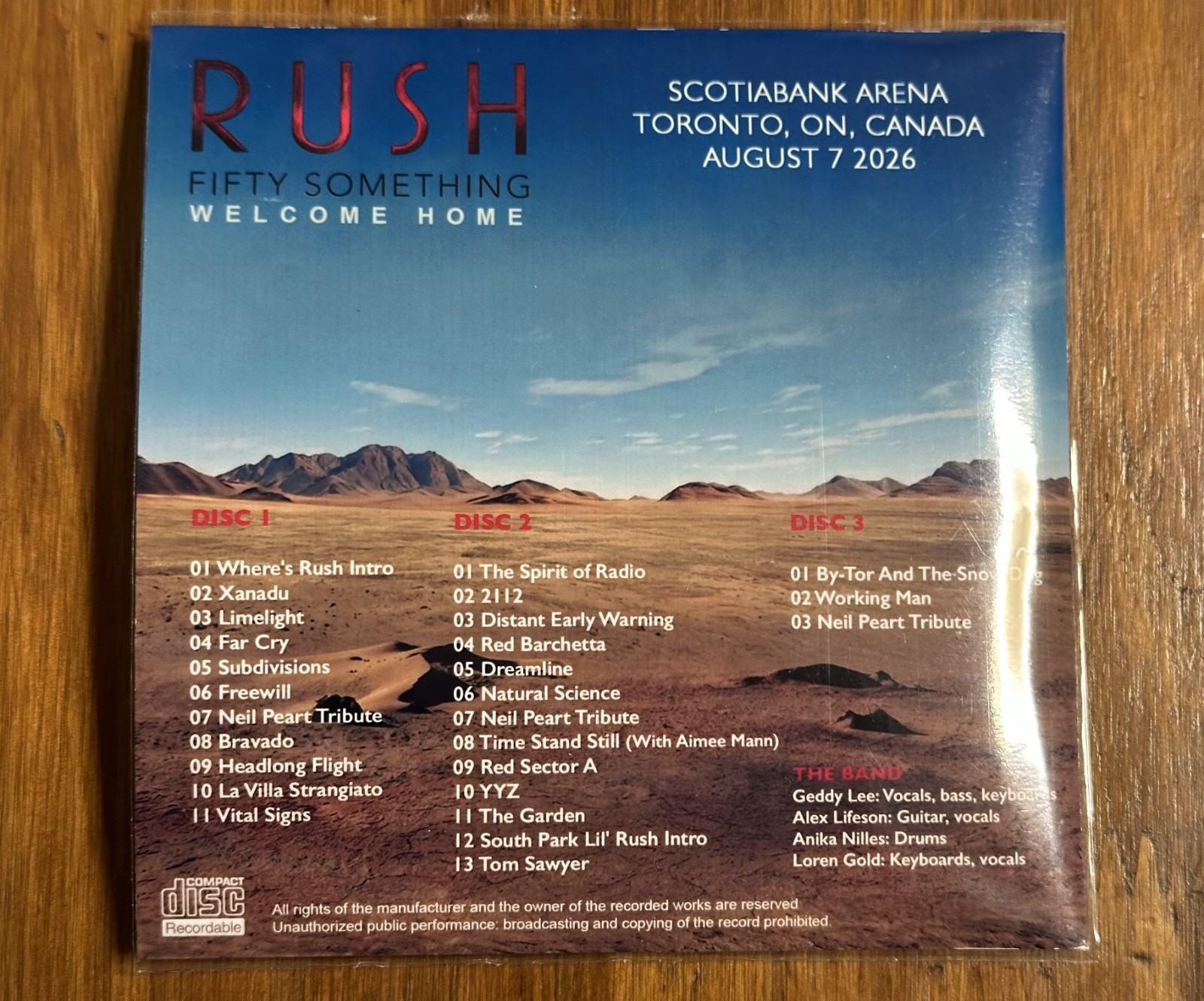 Rush Toronto 08.07.2026 *EX SOUND* (3CD)