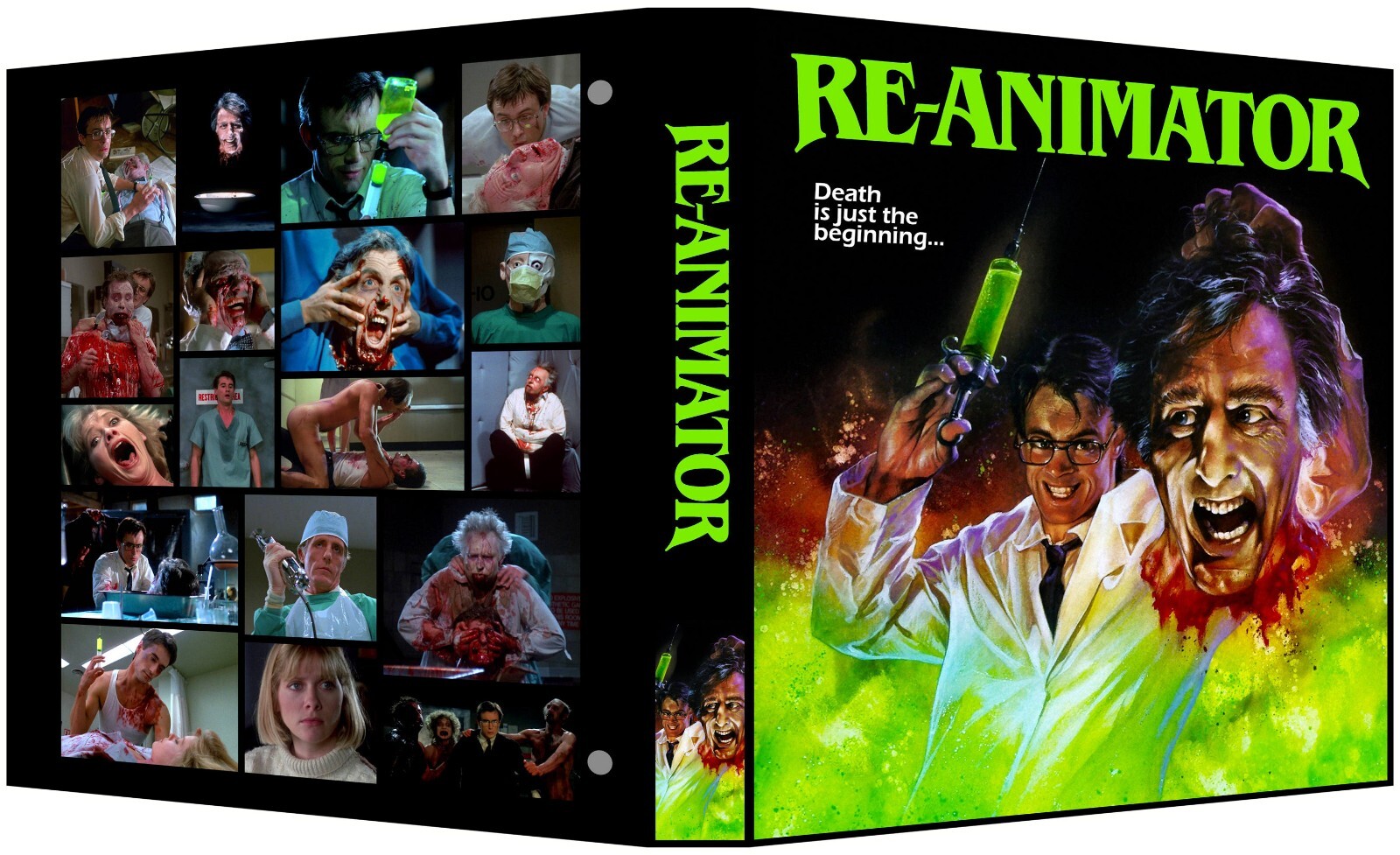 RE-ANIMATOR Custom 3-Ring Binder Photo Trading Card Album JEFFREY COMBS