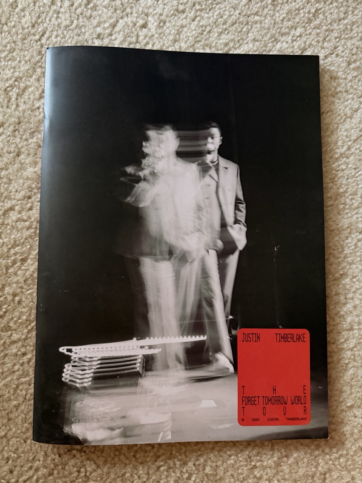 Justin Timberlake Tour Book Program 2024 The Forget Tomorrow World Tour