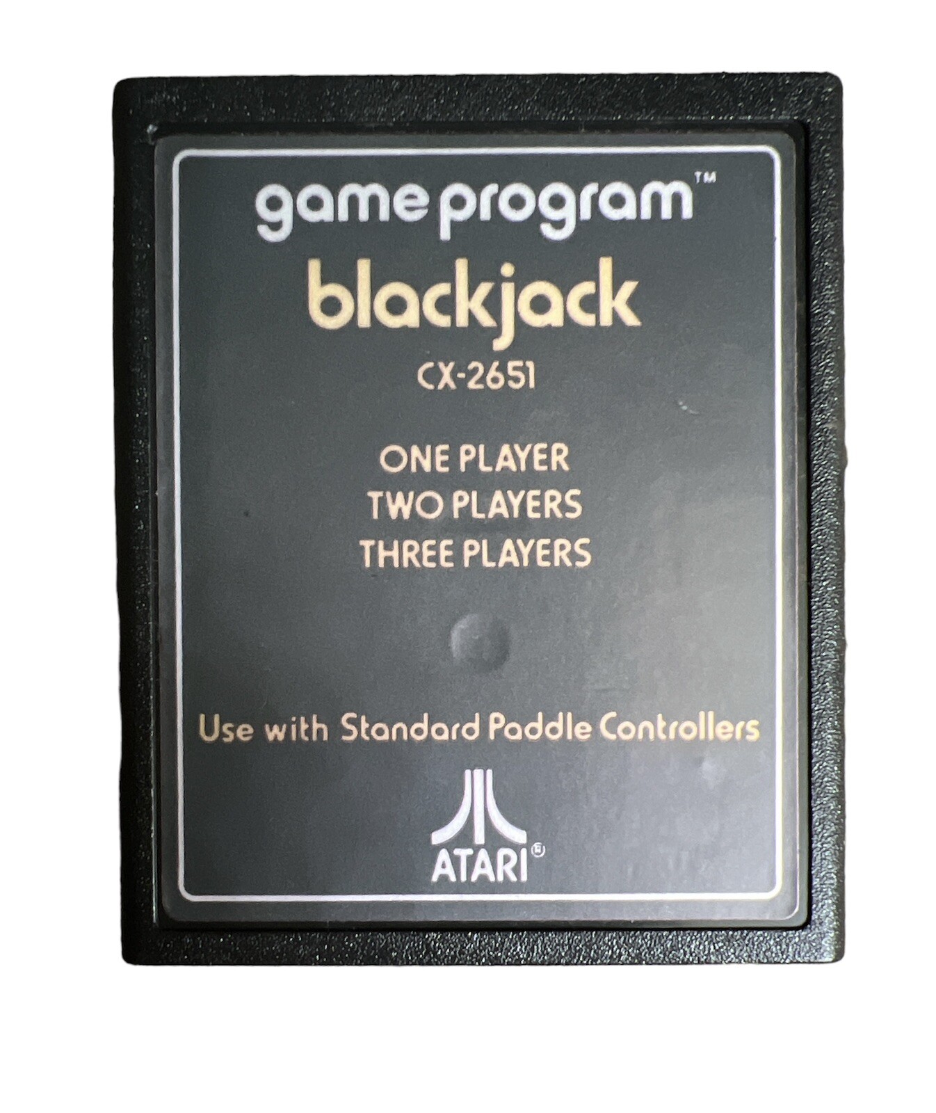 Atari Memorabilia Video Game Program CX-2651 Blackjack NOT TESTED