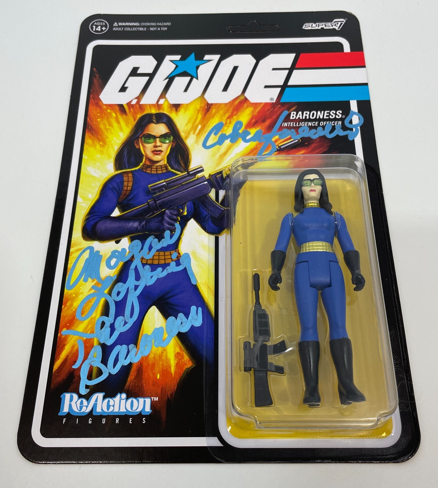 MORGAN LOFTING Hand Signed GI JOE Action Figure BARONESS Autograph JSA COA CERT