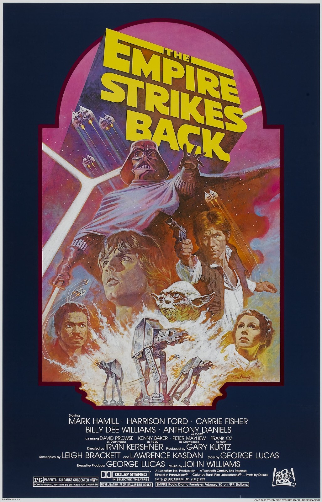 1980 Star Wars Episode V The Empire Strikes Back Movie Poster 11X17 Yoda 🔥