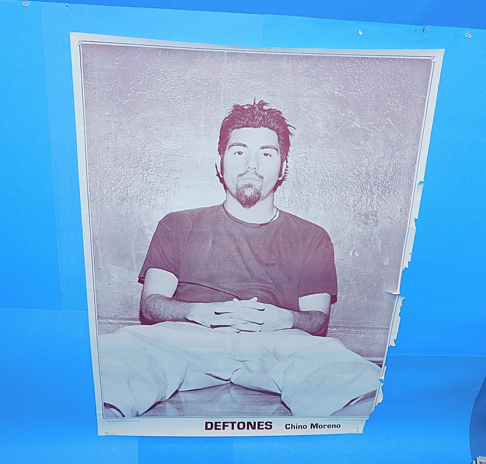 DEFTONES CHINO MORENO SITTING RARE 24X36″ POSTER FROM THE UK!!