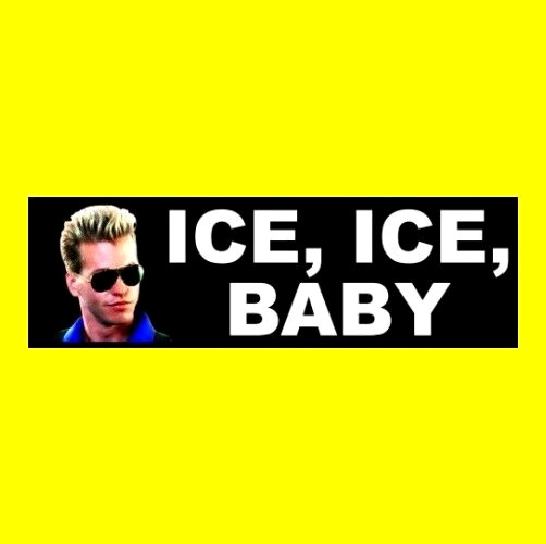 Funny “ICE, ICE, BABY” Top Gun Maverick Iceman STICKER Tom Kazansky vanilla navy