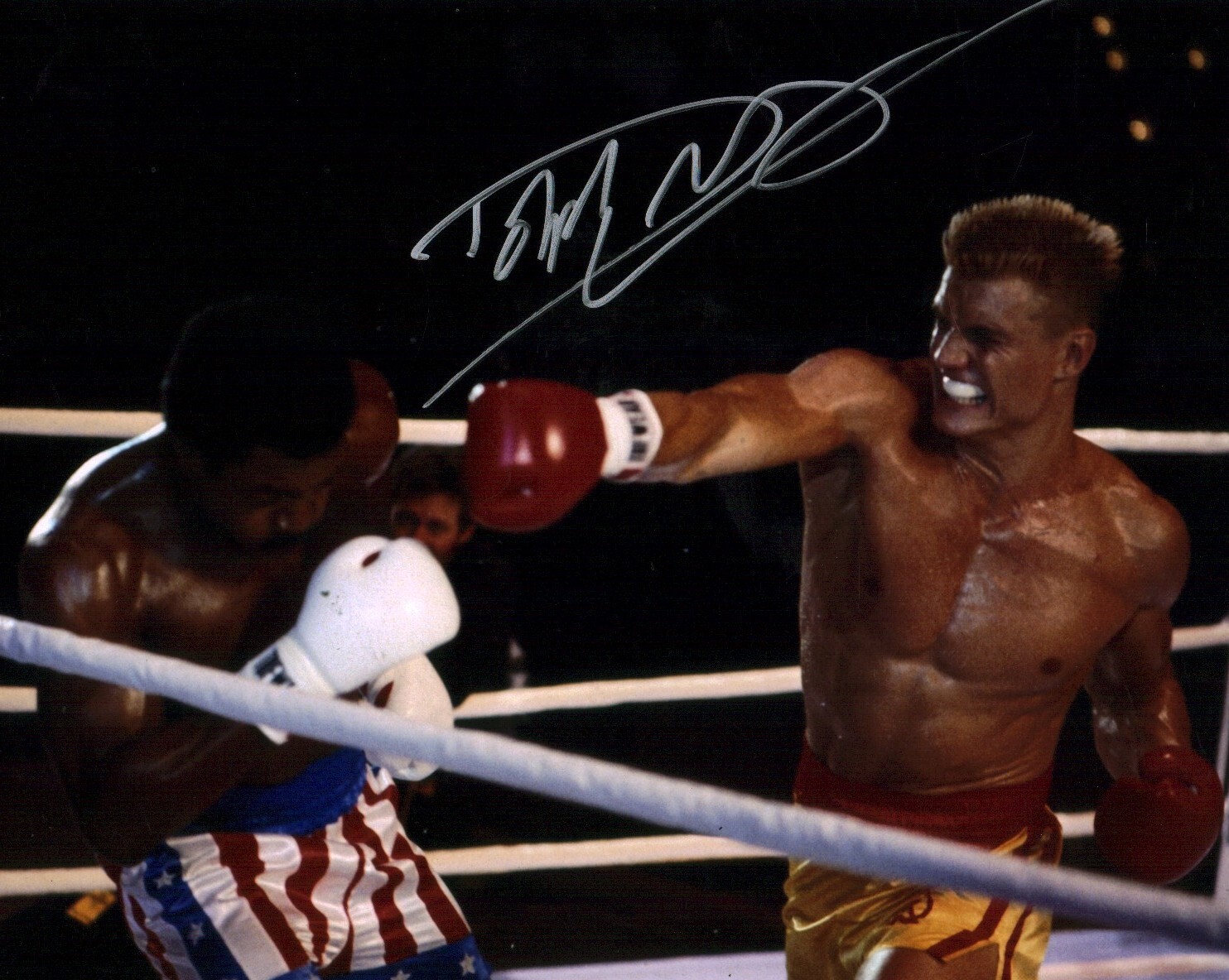 Dolph Lundgren Rocky IV 8×10 Signed Photo JSA Certified Autograph