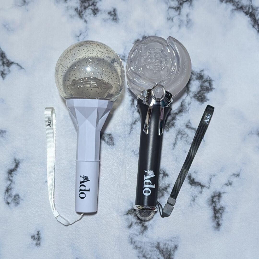 Ado Rose Penlight White Mirage & Mona Lisa Tour LTD Light Stick Rare w/box Set