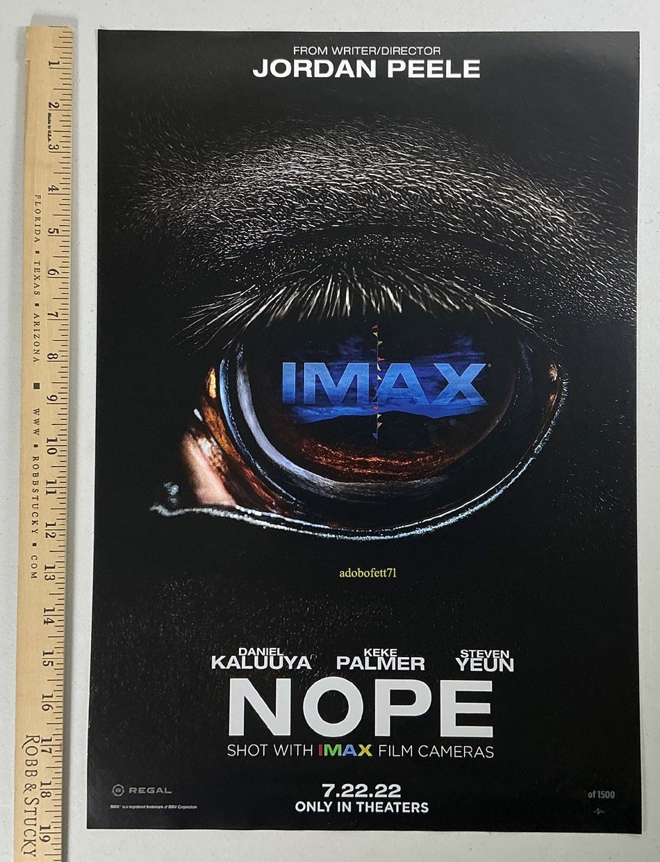 NOPE IMAX Regal Poster 13″ X 19″ Number 617 of 1500