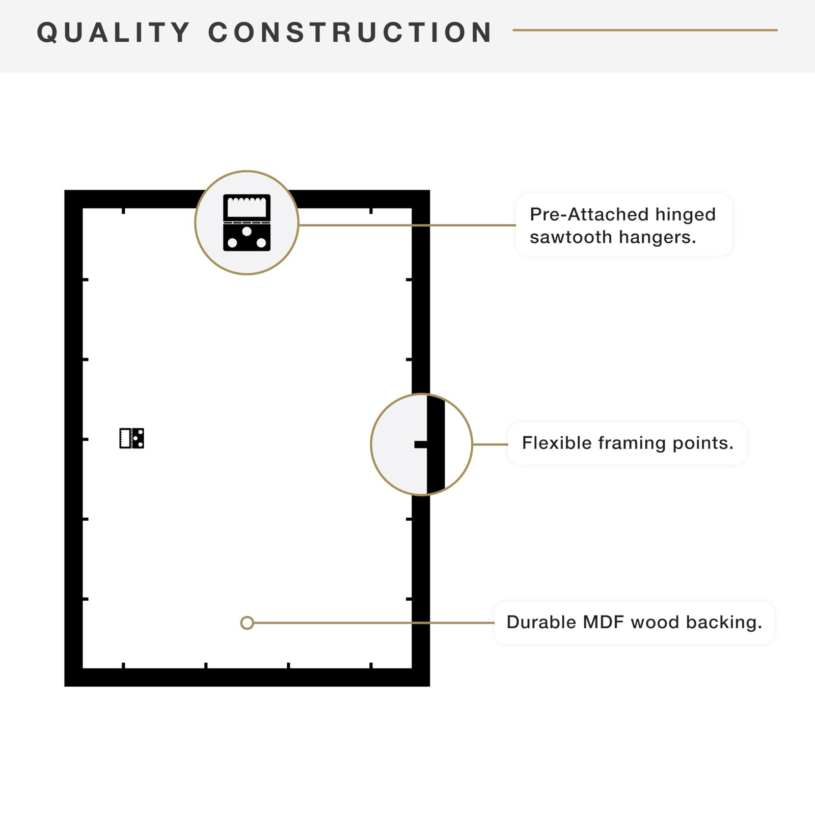 MCS Museum Poster Frame 24×36 Medium Oak, Vertical & Horizontal Wall Hanging …