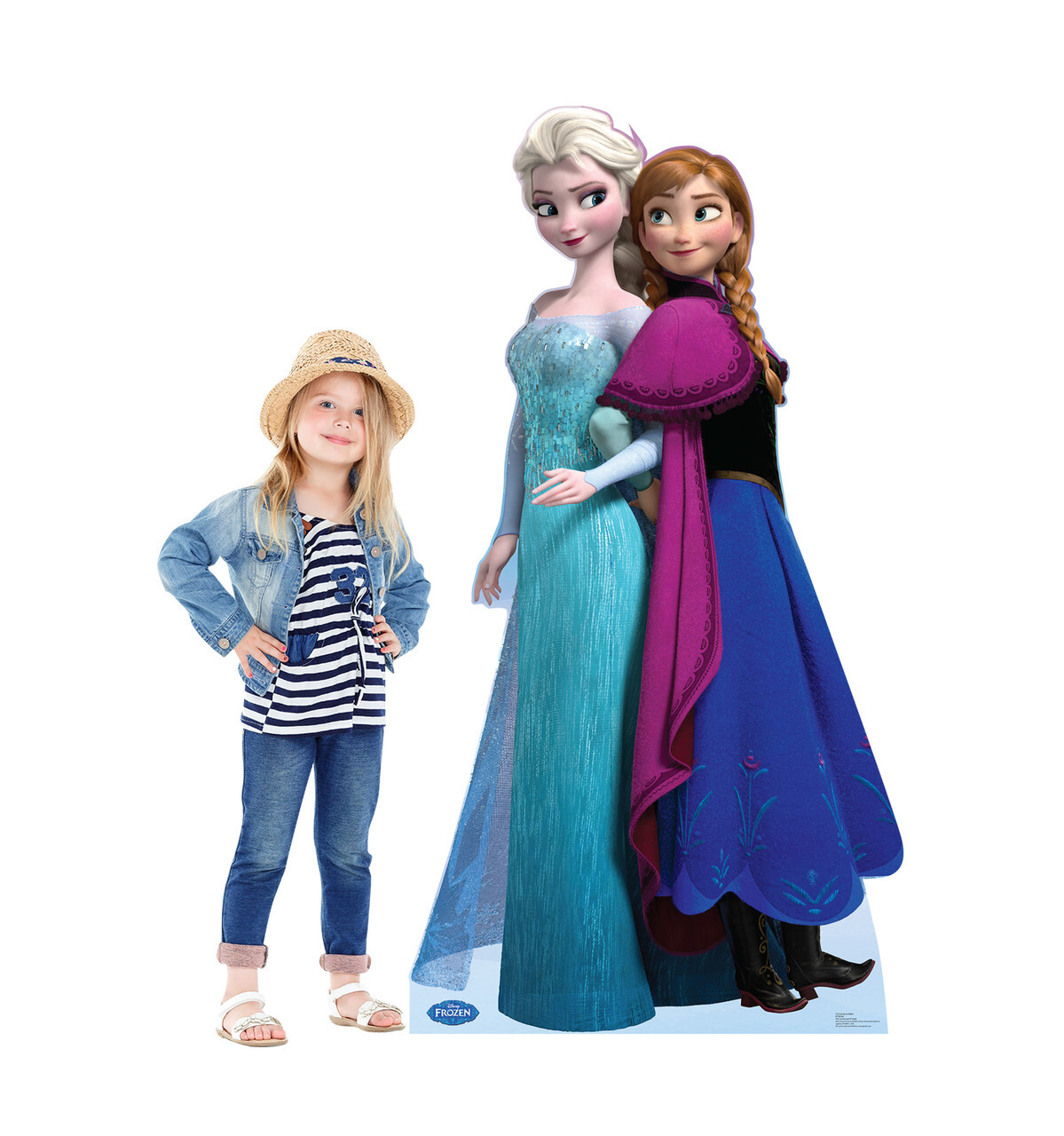 Elsa and Anna Disney’s Frozen Lifesize Standup Standee Cardboard CutOut Prop