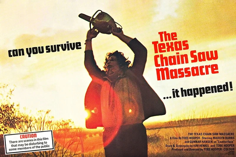 TEXAS CHAINSAW MASSACRE CAN YOU SURVIVE 24X36 POSTER HORROR FILM MOVIE SCARY FUN