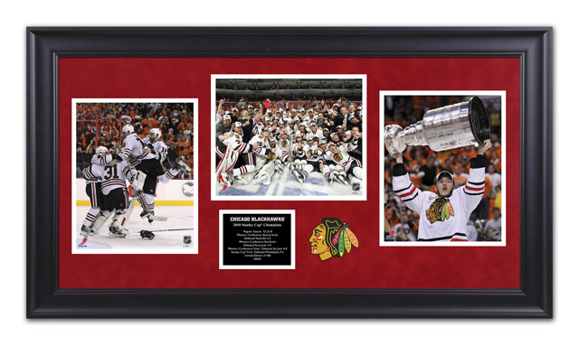 Chicago Blackhawks Stanley Cup 2010 3 Photos Toews Mounted Memories Limited