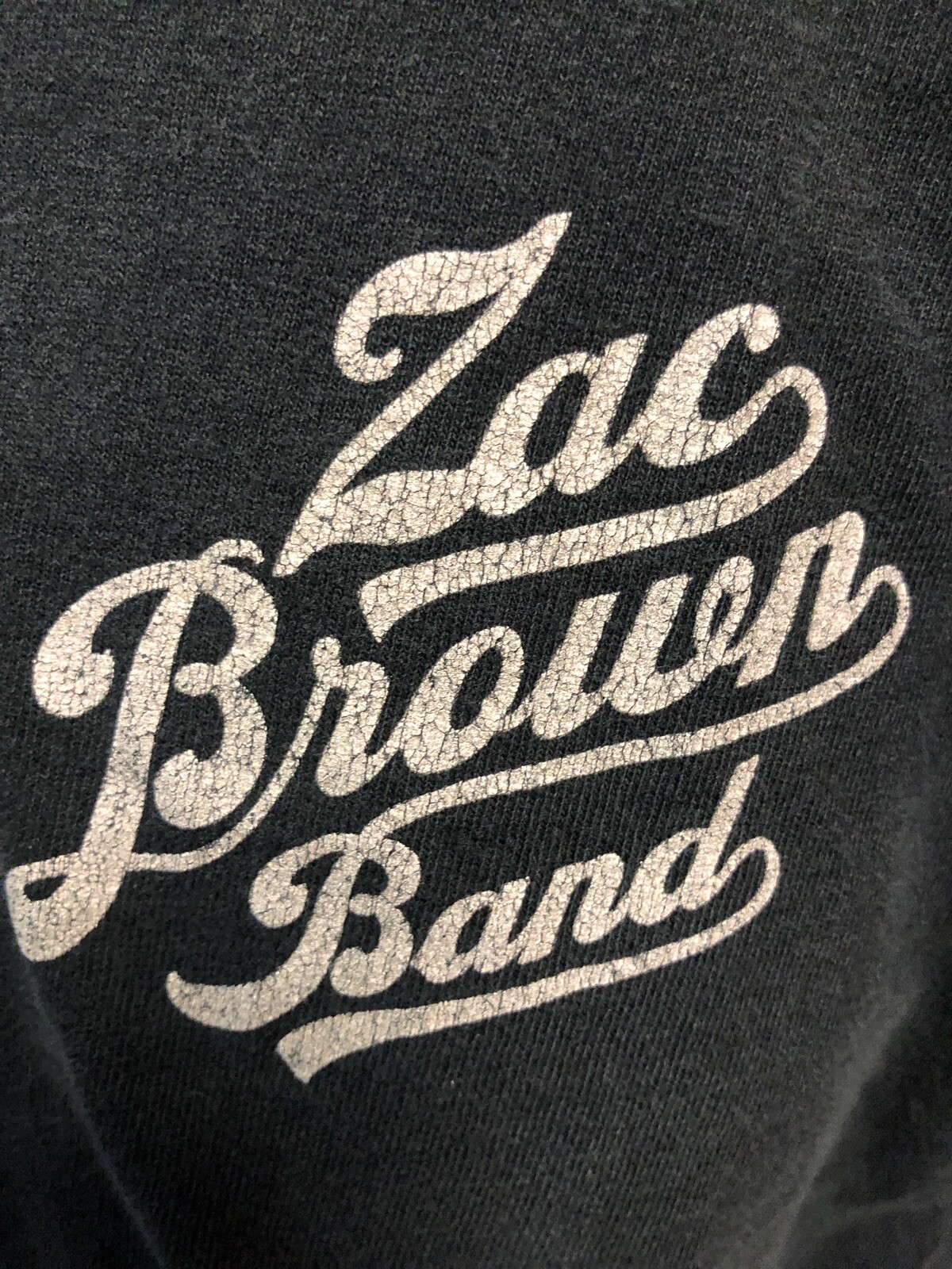 Zac Brown Band Southern Ground Tour Vintage look medium ￼Black T Shirt Pre Owned