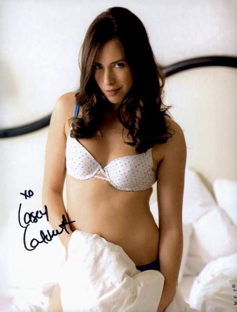 Casey Calvert signed model 8×10 Photo -PROOF- -CERTIFICATE- (A0028)