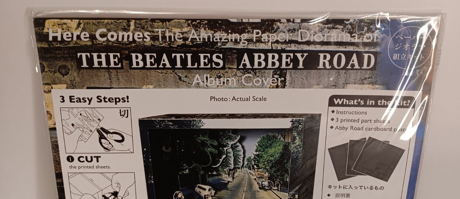 New Tatebanko Paper Diorama The Beatles Abbey Road Album Cover Japanese Craft
