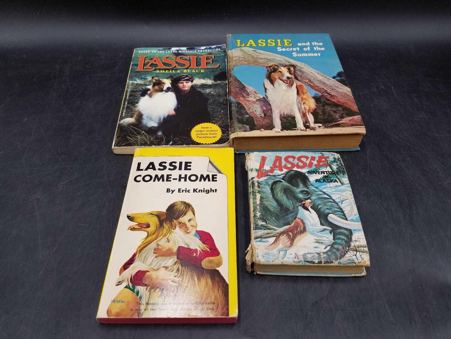 Vintage LASSIE TV Show – 4 Book Juvenile Fiction Lot