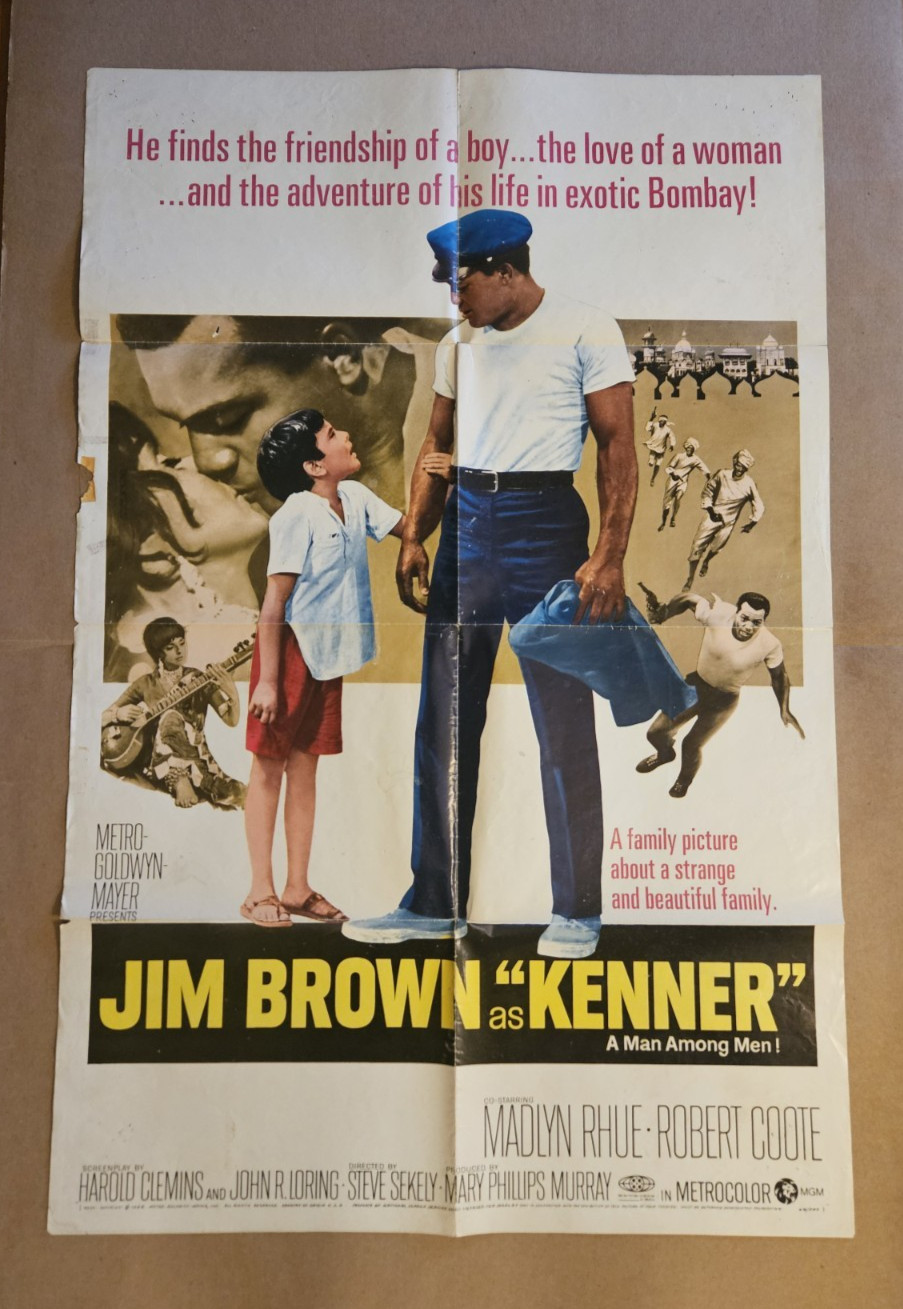 KENNER 1970 Original 27×41 folded 1-sheet poster Jim Brown 68/243 blaxploitation