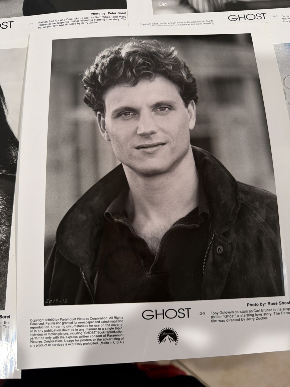 “Ghost” 199O Press Kit With 13 Photos, Featuring Patrick Swayze And Demi Moore