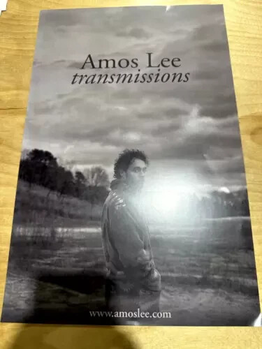 AMOS LEE “TRANSMISSIONS” U.S. PROMO POSTER – Americana Roots Rock, Country Music