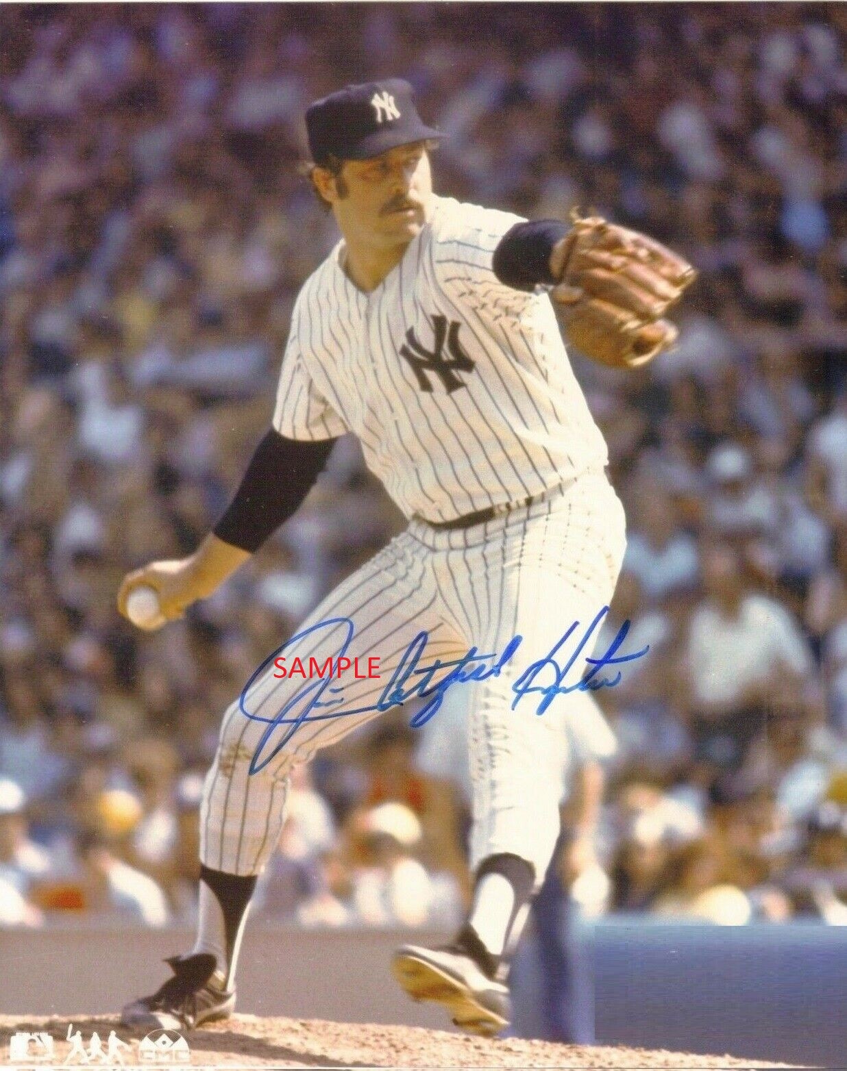 JIM CATFISH HUNTER REPRINT SIGNED 8X10 PHOTO AUTOGRAPHED YANKEES GIFT MAN CAVE