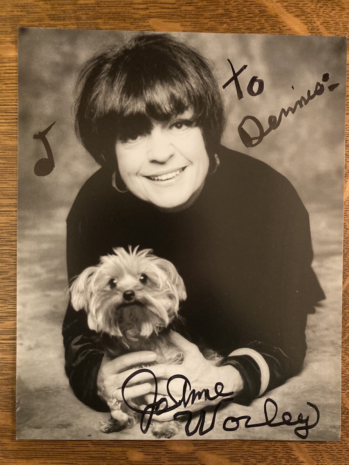 JO ANNE WORLEY SIGNED 8×10 B&W PHOTO