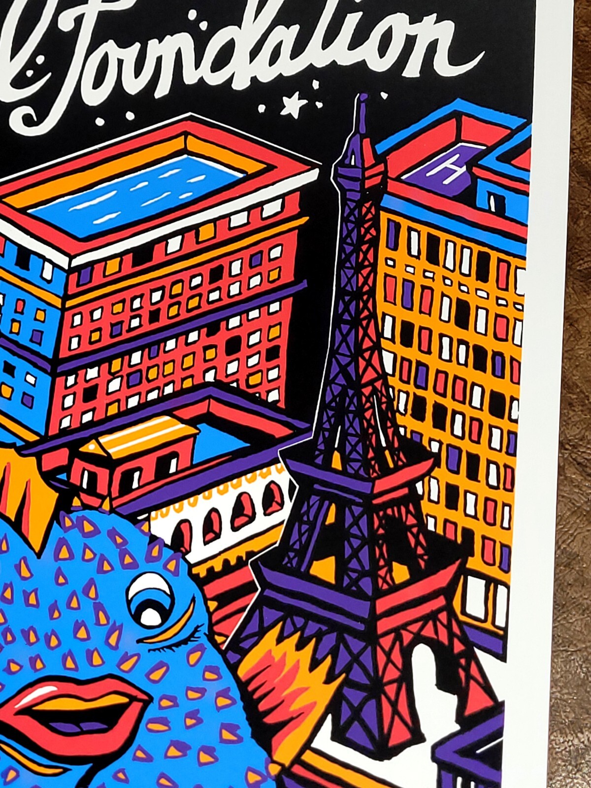 Phish Poster SPHERE POLLOCK WATERWHEEL S/N x/400 Print Las Vegas 4/18 – 21 2024