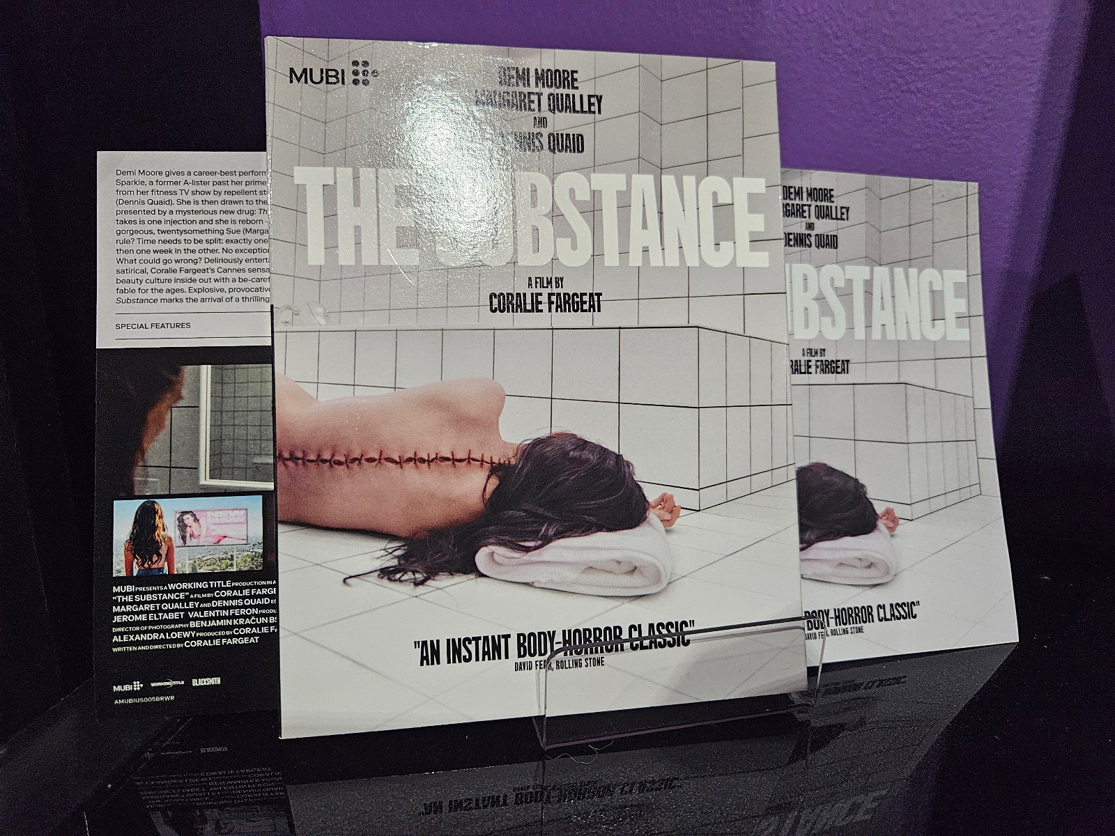 The Substance Blu-ray Slipcover Box, Case and Insert Only NO MOVIE