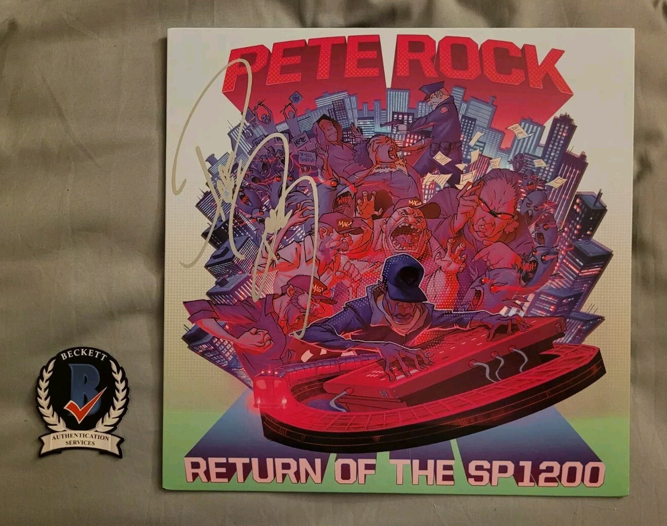Pete Rock signed autographed Return Of The SP1200 vinyl record Beckett BAS COA