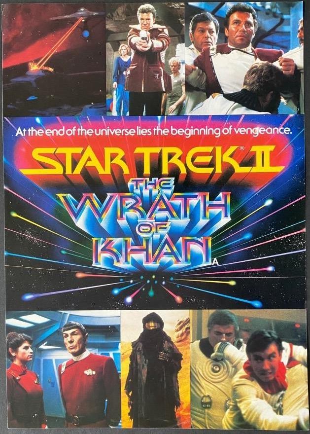 STAR TREK II brochure The Wrath of Khan The Story Leonard Nimoy William Shatner