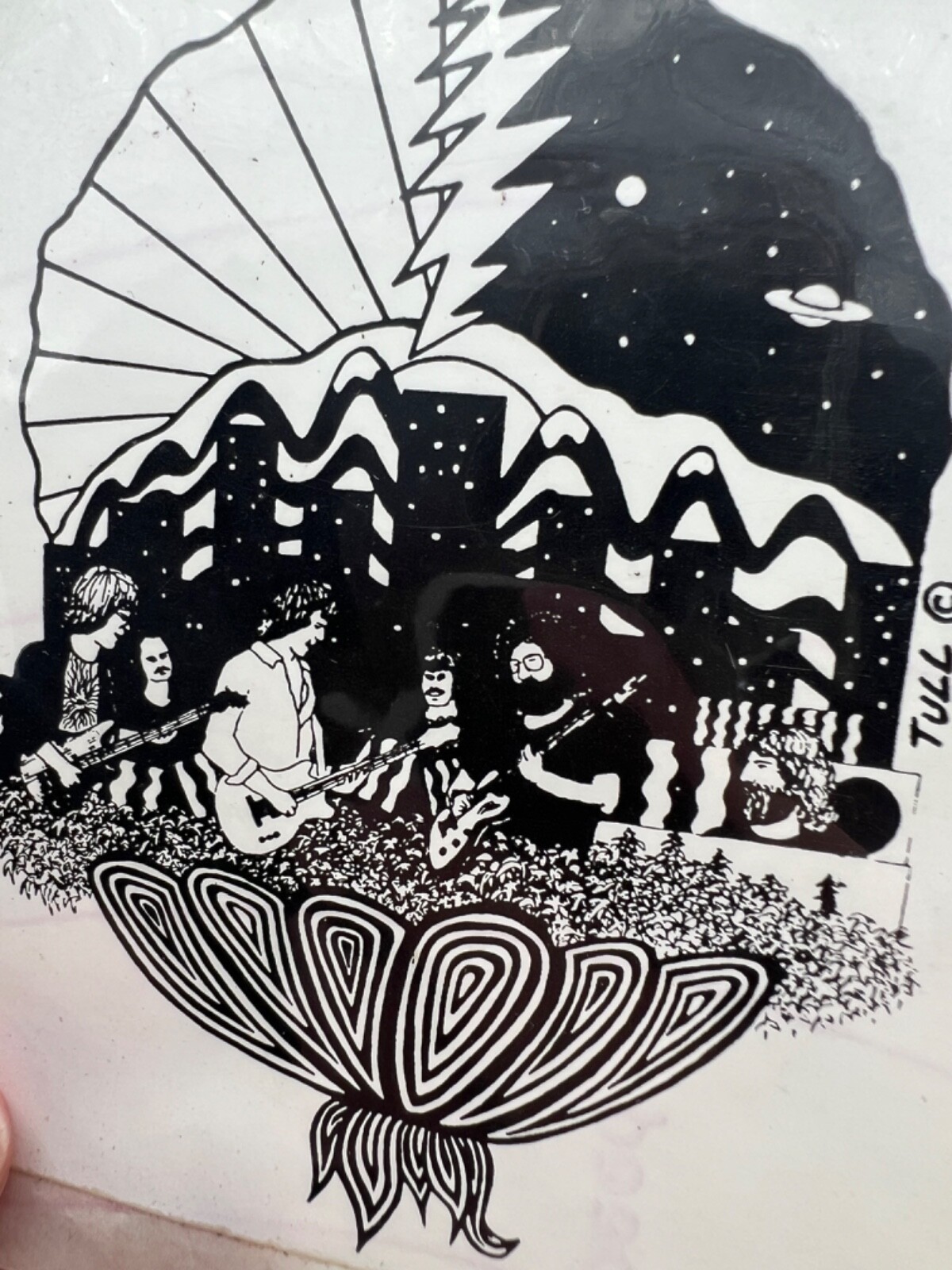 Vintage Grateful Dead Psychedelic Hippy Art Window Sticker Decal Bundle Lot 3pc