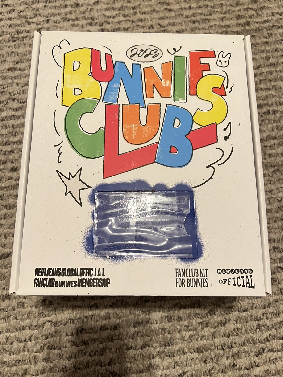 Newjeans 1st Fanclub Kit Bunnies Membership Card not include