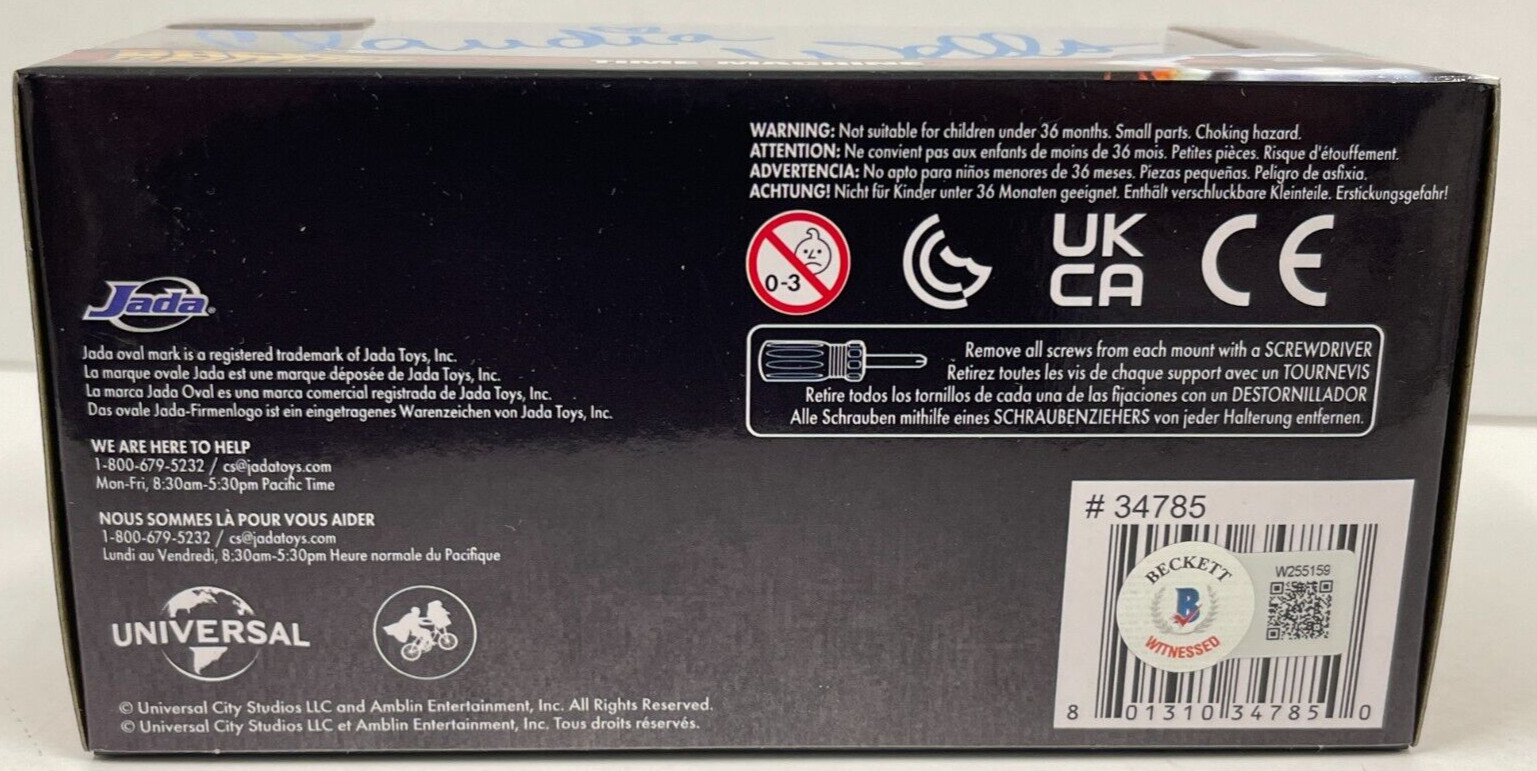Claudia Wells Signed Back to the Future Diecast Delorean 1:32 Autograph Beckett