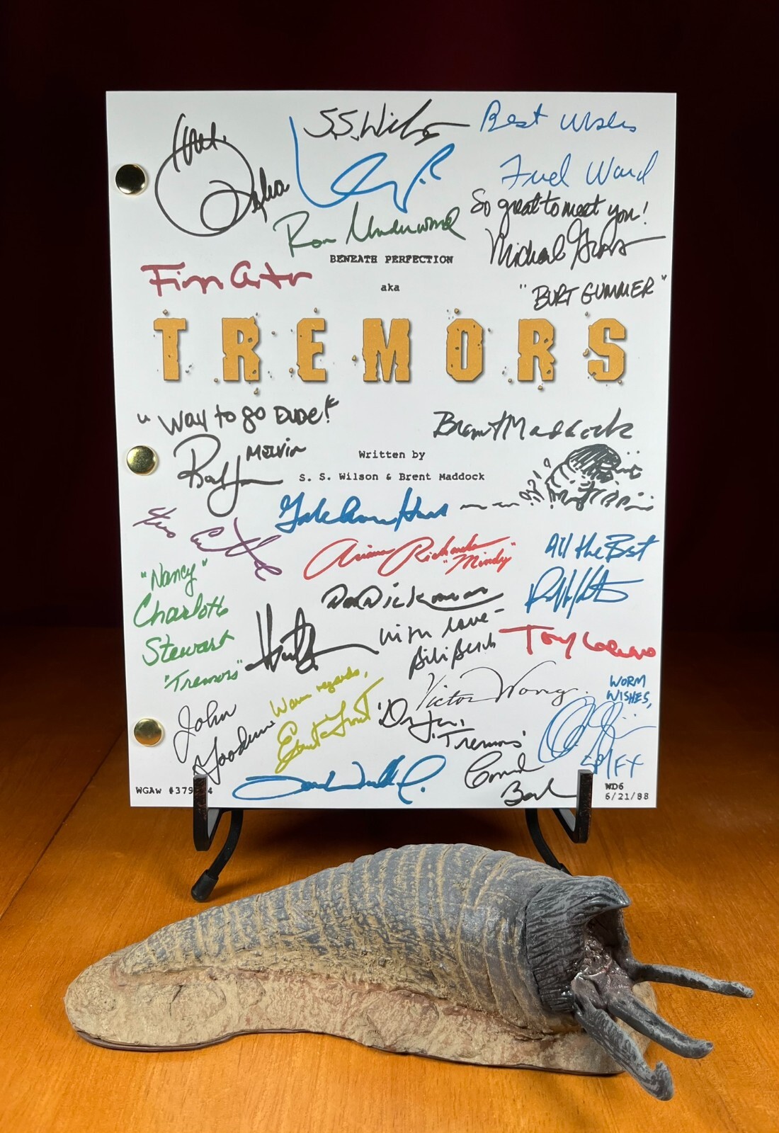 Tremors Script- Cast-Signed- Autograph Reprints- Full Script