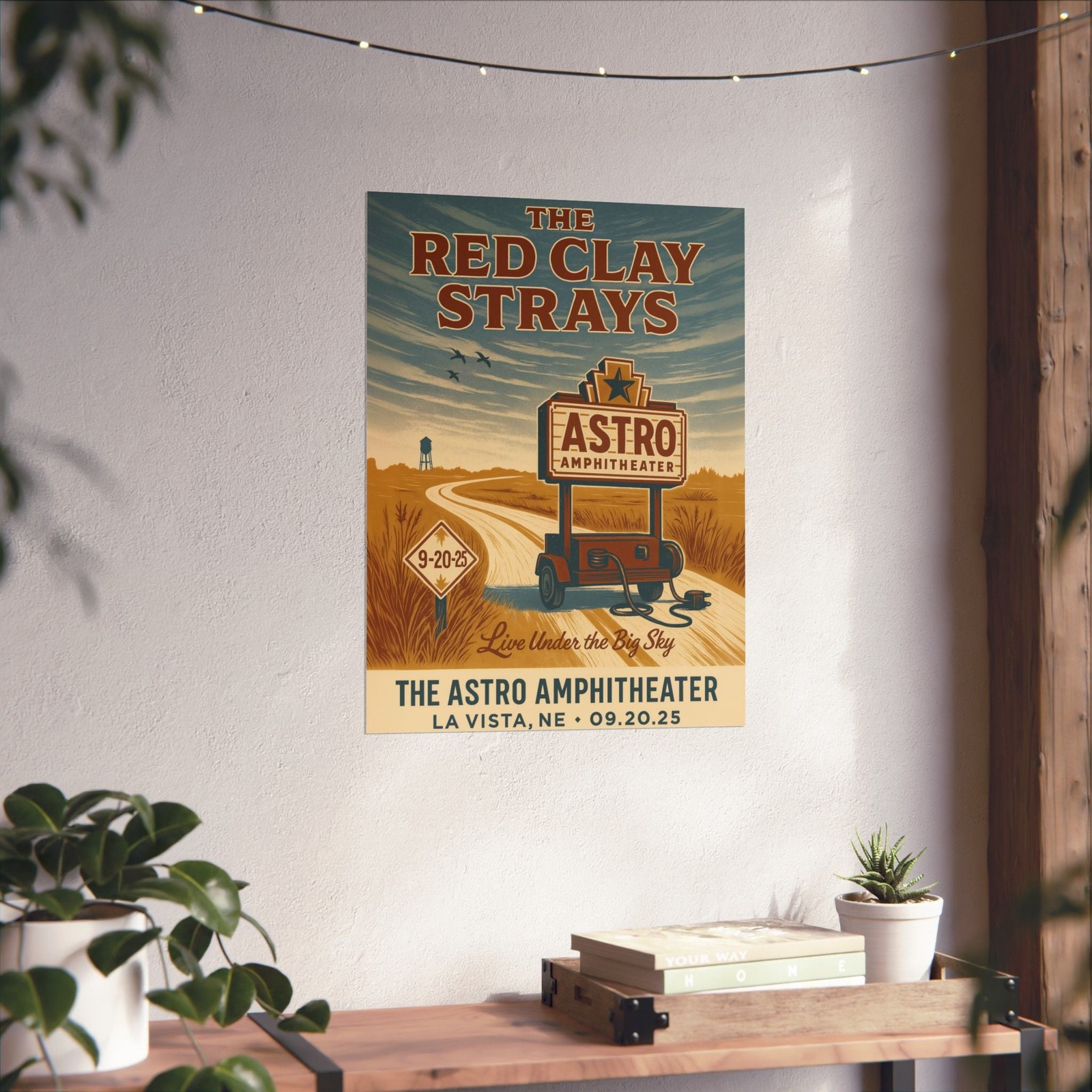 The Red Clay Strays La Vista NE Concert Print | September 20, 2025 | Astro