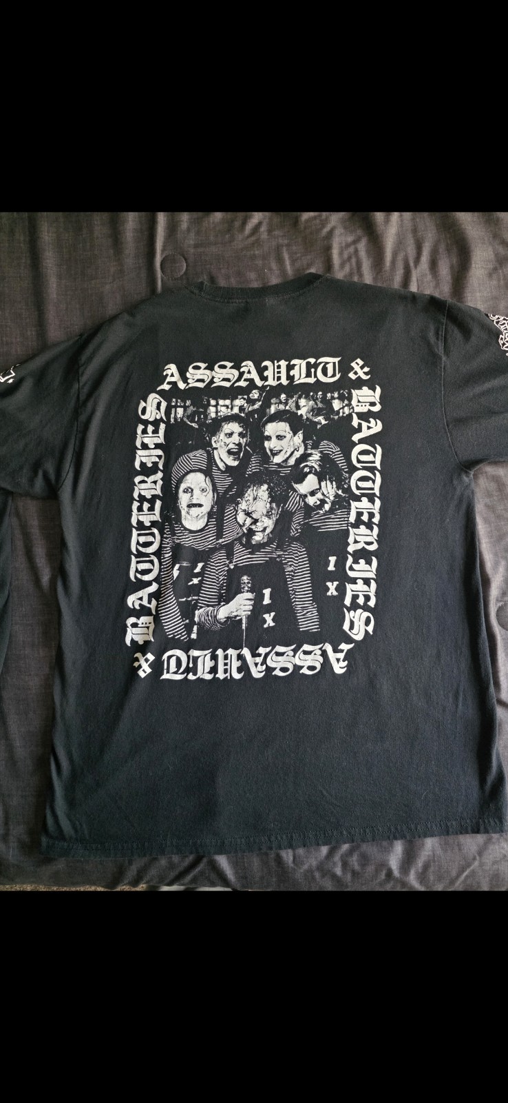 Ice Nine Kills Black Long Sleeve Shirt Assualt & Batteries Size Large