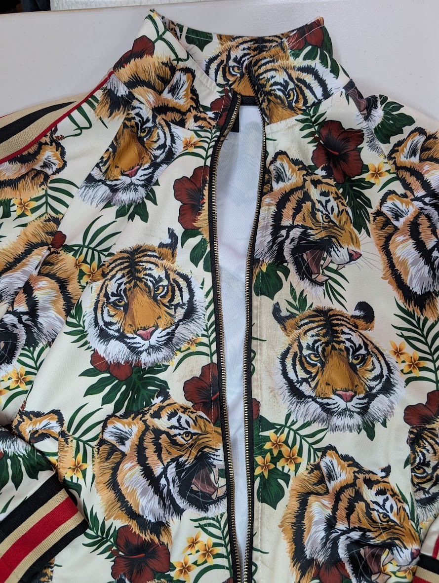 Bullet Train (2022) Screen-Worn Tiger Print Track Jacket – Sony Pictures #1224