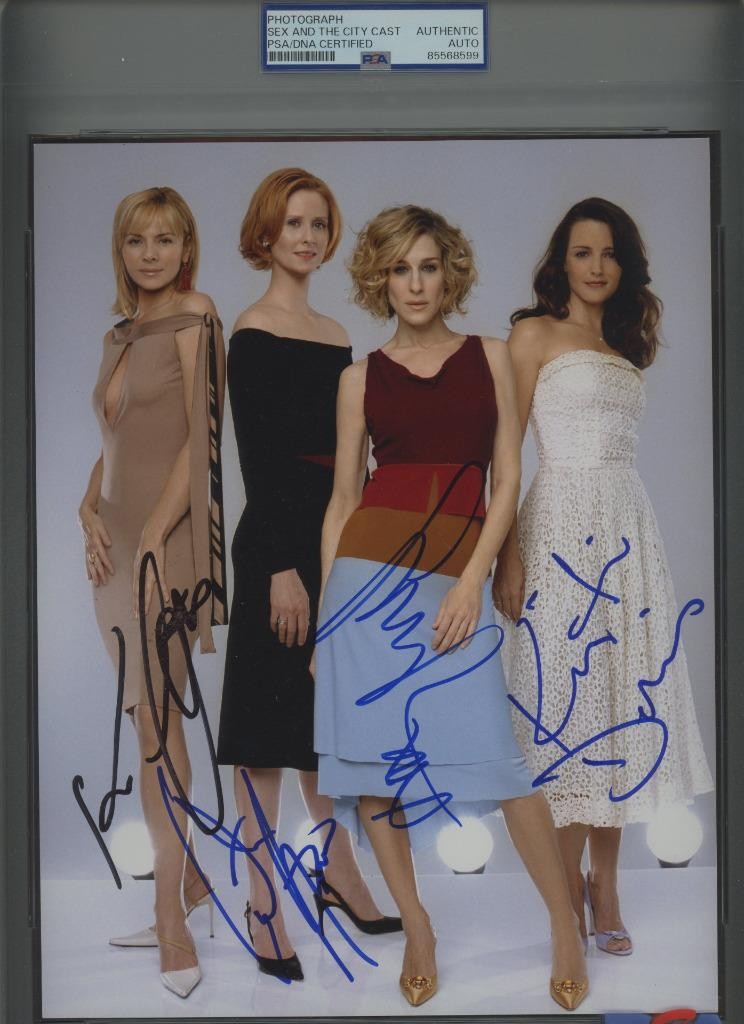 SEX IN THE CITY cast signed 8×10 photo | PSA/DNA autographs Parker Cattrall ++