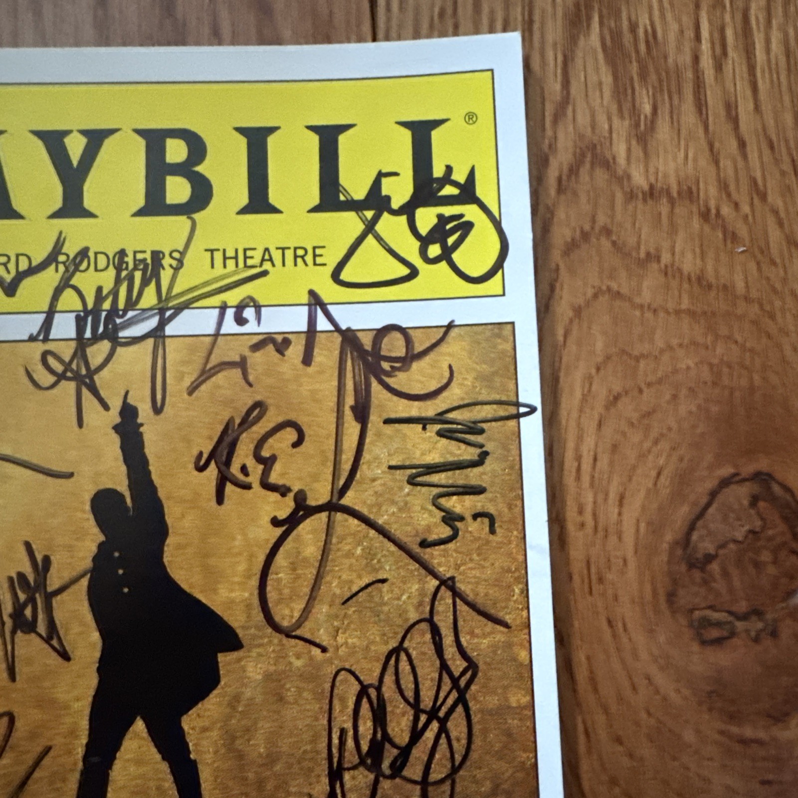 Hamilton Playbill July 2015 Autographed Original Broadway OBC Lin Manuel Miranda