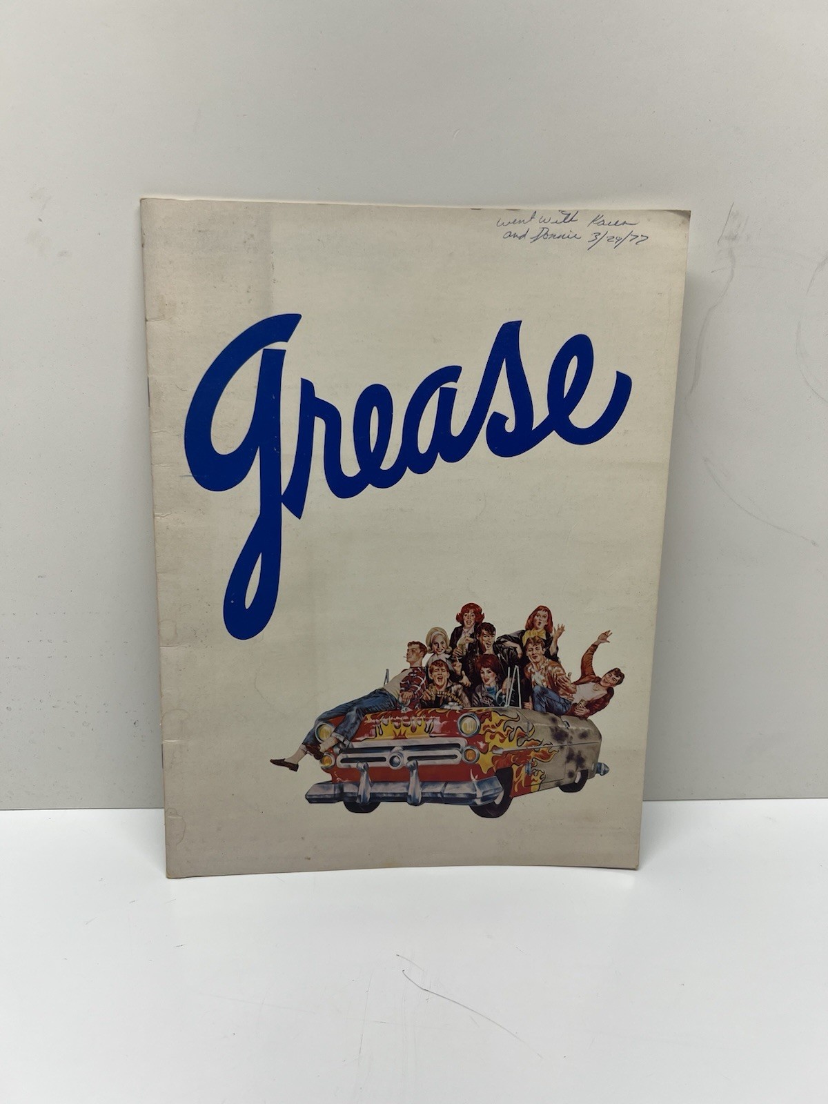 Grease Broadway Show Musical Souvenir Program 1977 Vintage