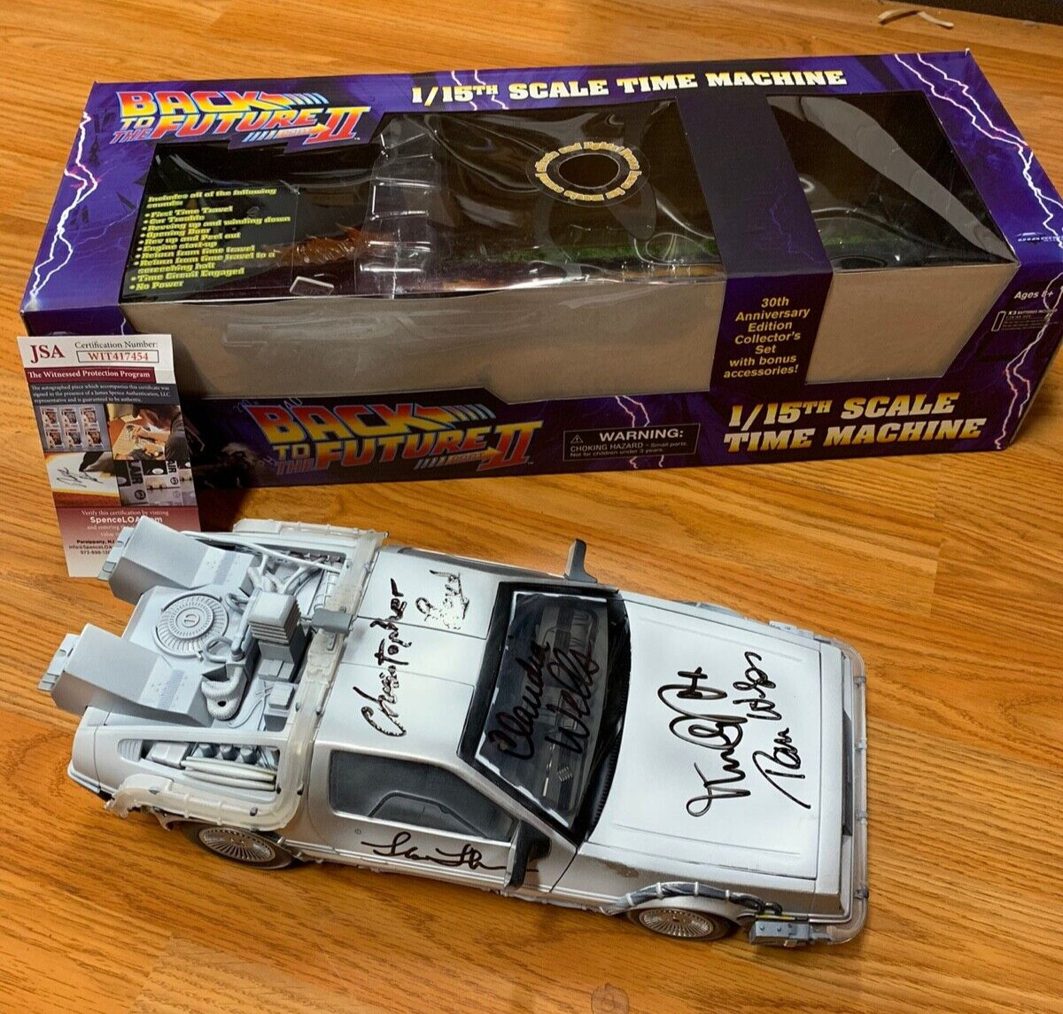 BTTF Cast Autographed Signed 1/15 Time Machine Michael Tom Lloyd Lea Tolkan