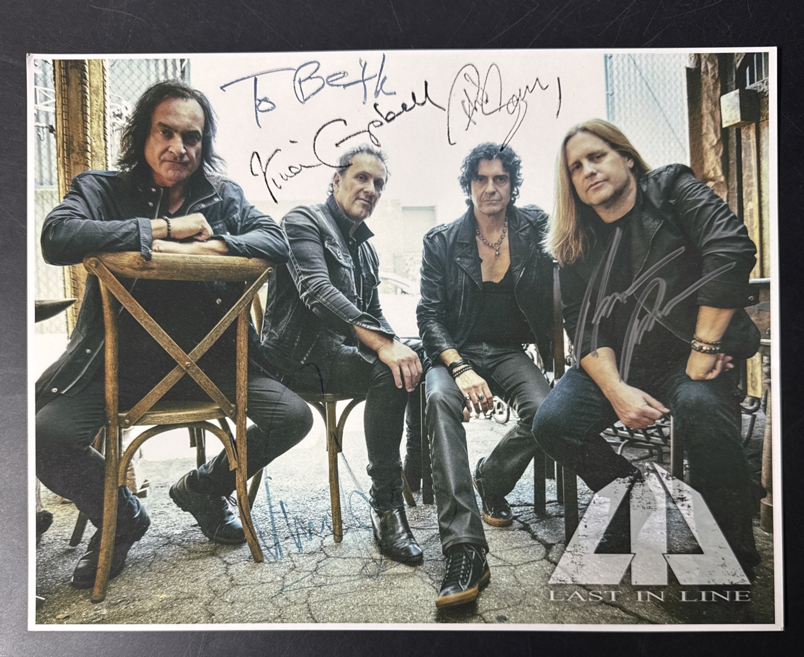 Last In Line Autographed 8.5”x11” Tour Photo