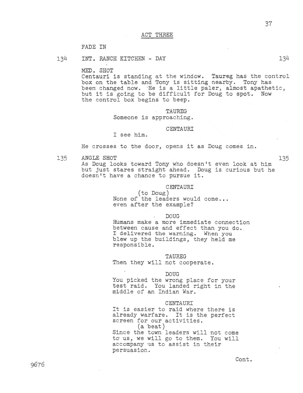 The Time Tunnel TV Script “Visitors From Beyond the Stars” 1966 (70 pg)- Reprint