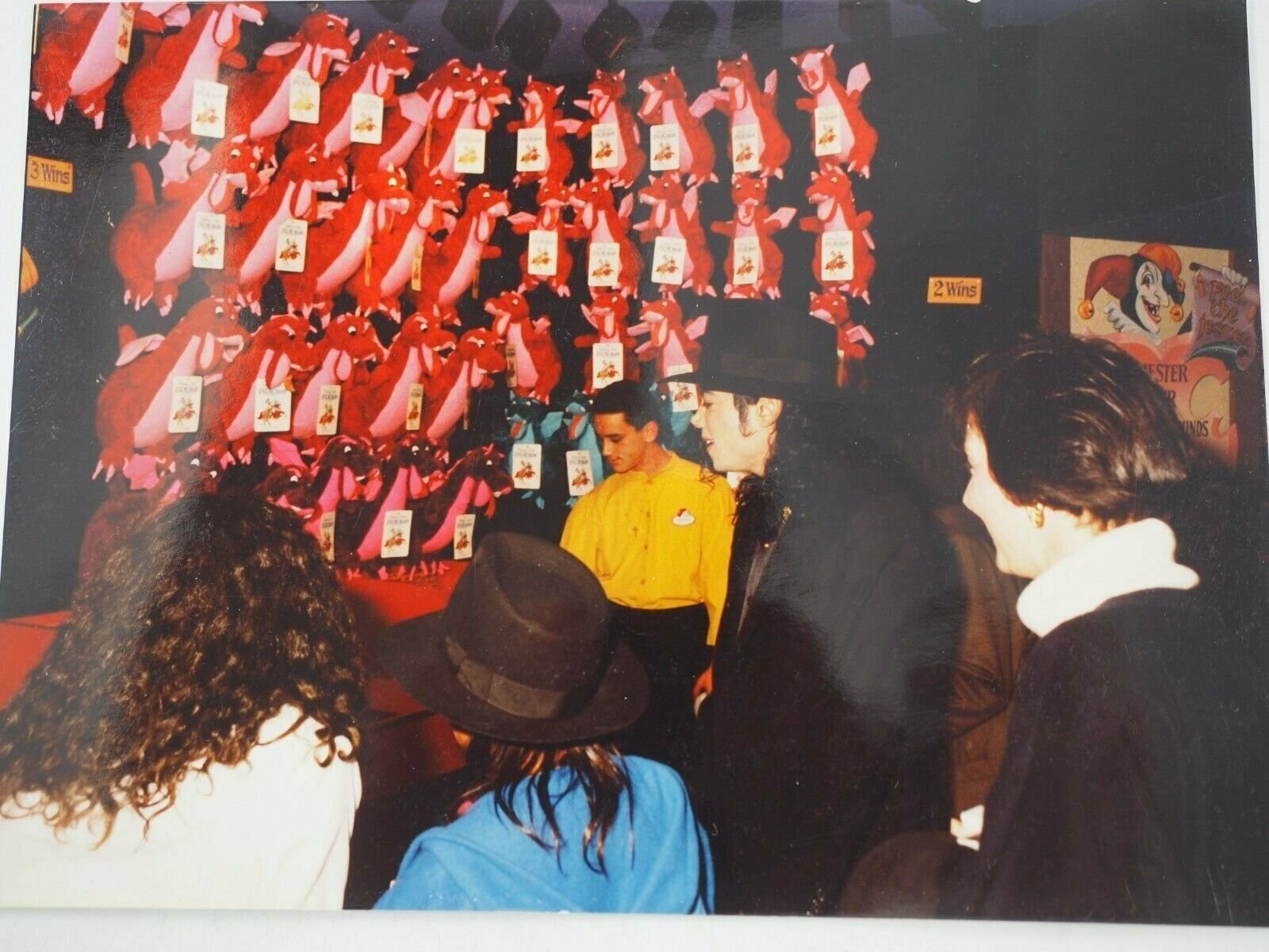 Michael Jackson Photo at the Excalibur Casino Game Room Color 5″ x 7″ 1991