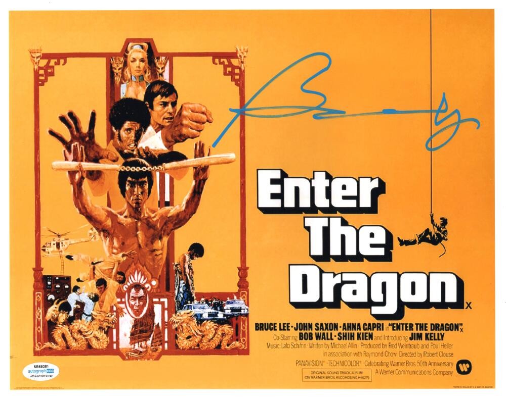 Bolo Yeung Signed Autograph 11×14 Photo Enter the Dragon w/ Bruce Lee ACOA COA