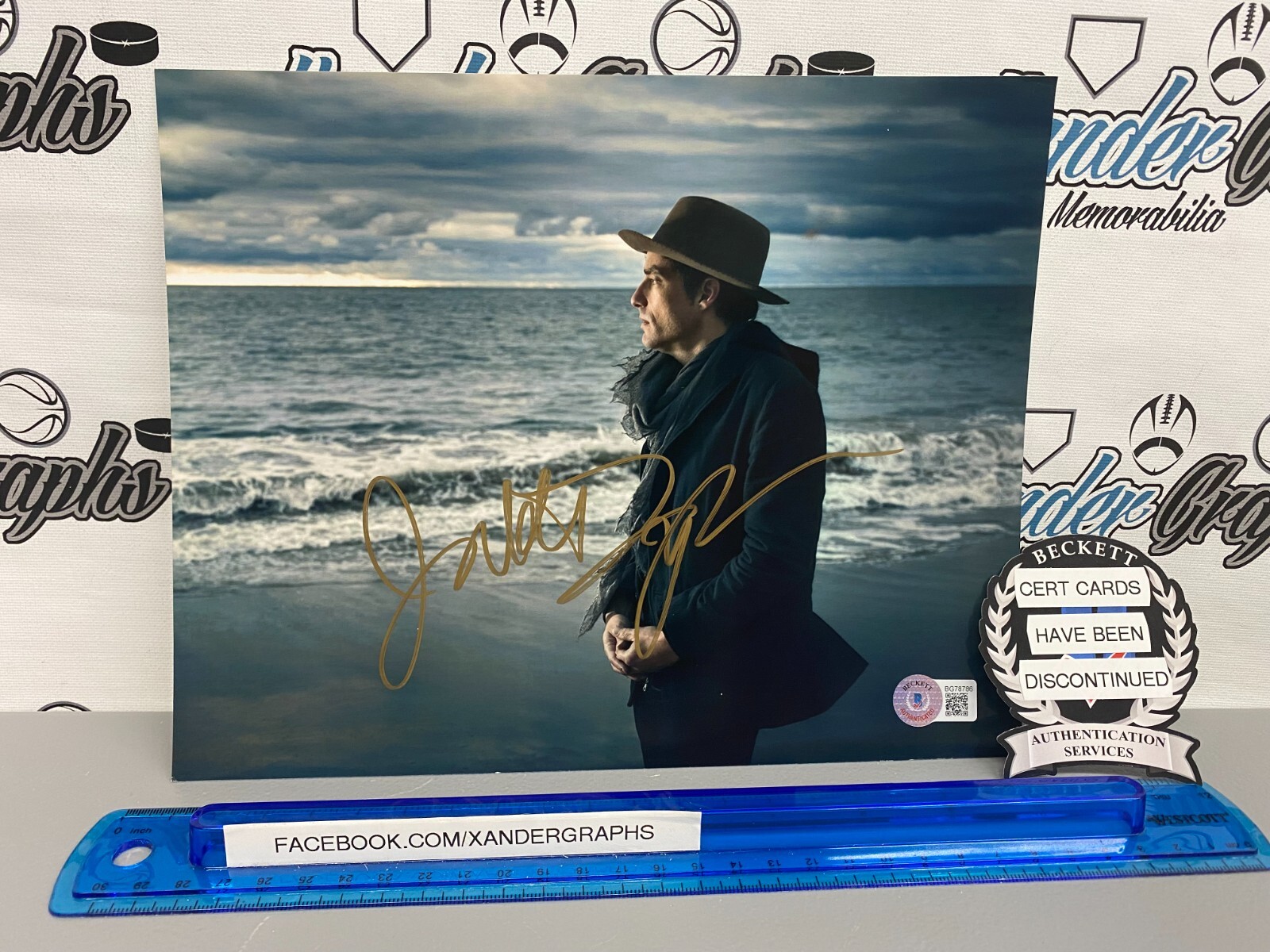 JAKOB DYLAN WALLFLOWERS SIGNED AUTOGRAPHED 8×10 PHOTOGRAPH BECKETT BAS COA