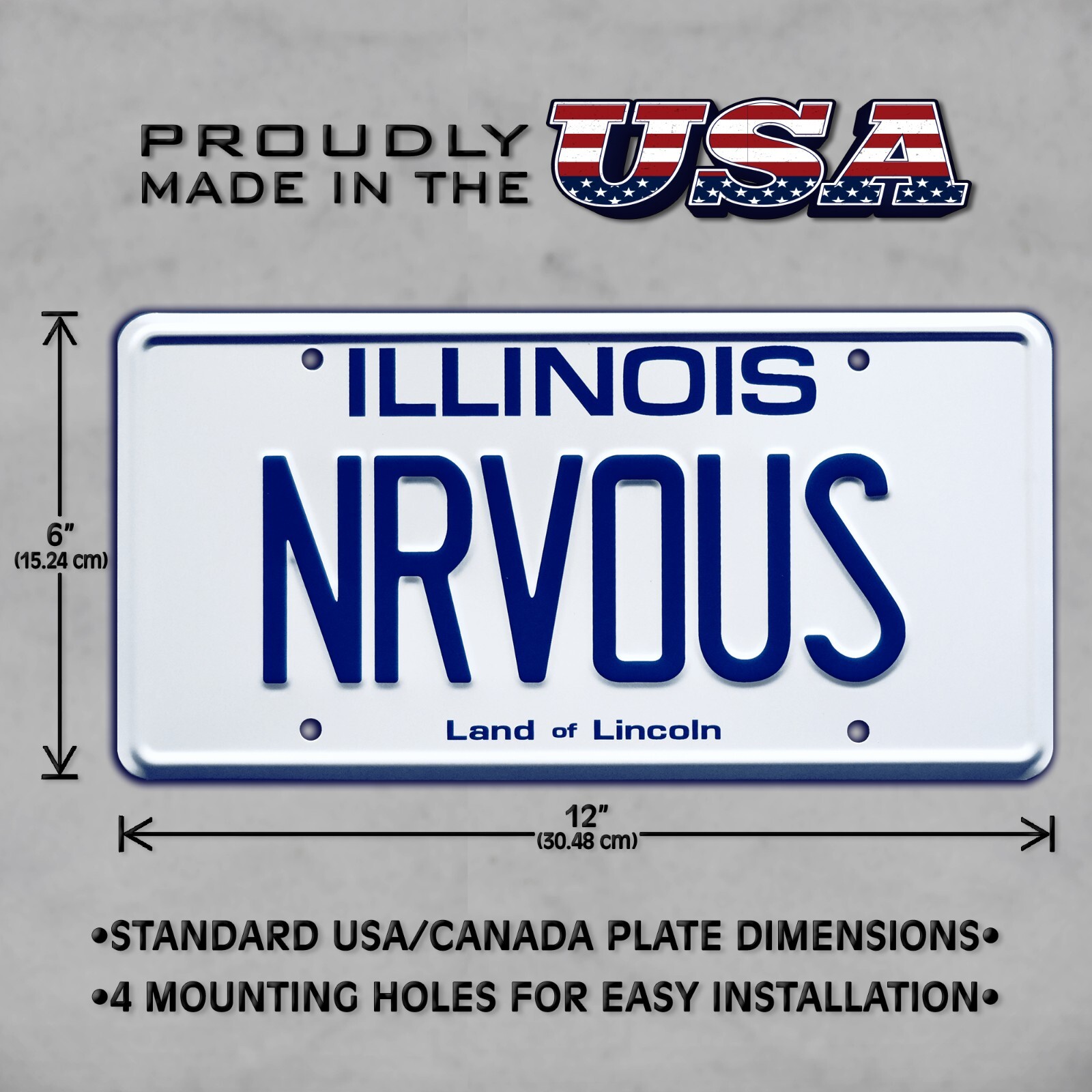 Ferris Bueller’s Day Off | Ferrari | NRVOUS | STAMPED Replica Prop License Plate