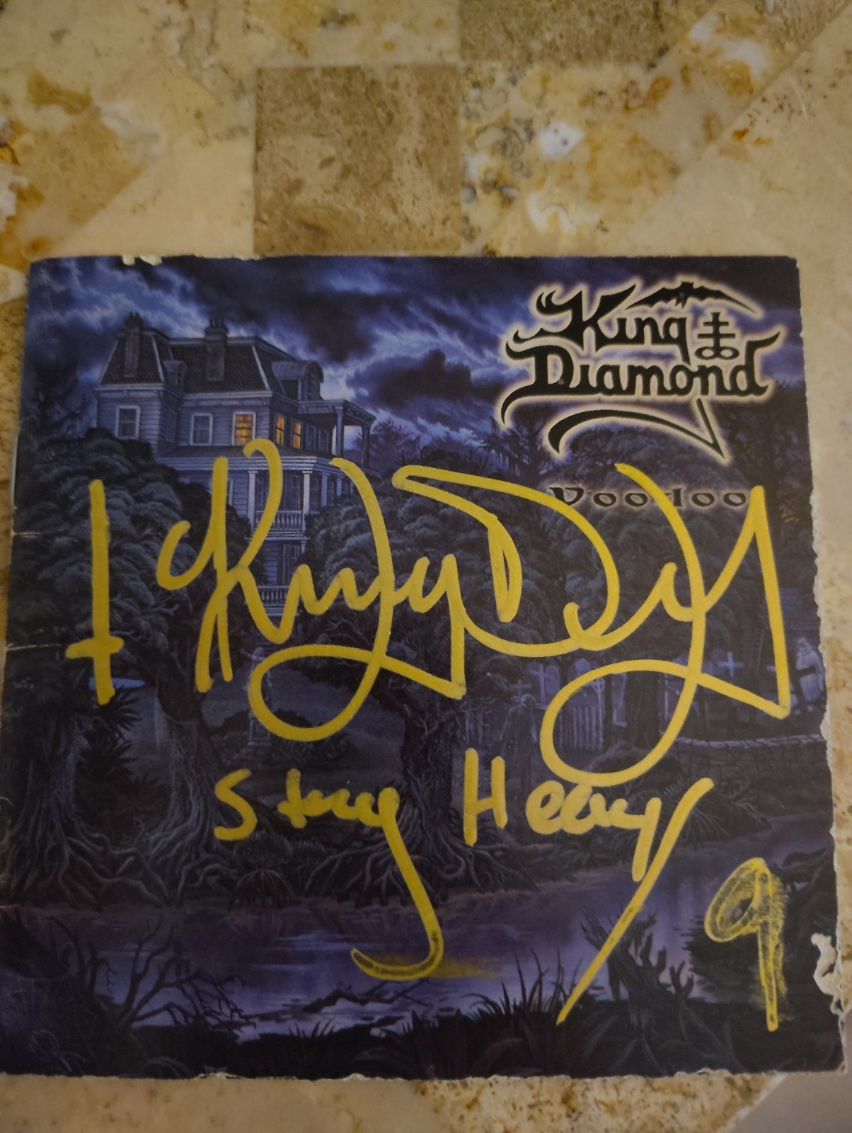 King Diamond Signed Cd Booklet Voodoo