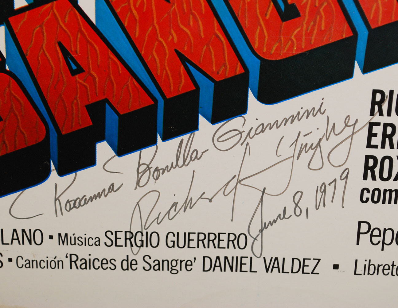 Vintage Raices de Sangre Movie Poster Chicano Mexican Film RARE Political Art